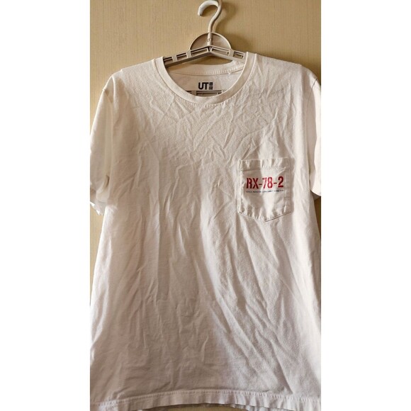 Gundam Rx-78-2 T Shirt Mens Large White Short Sleeve Anime Excellent D25 - Picture 2 of 6